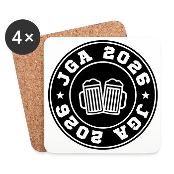 JGA 2026 - Coasters (set of 4) - white - Front