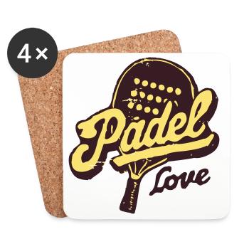 Paddle Love Retro - Coasters (set of 4) - white - Front