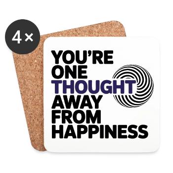 Certified Clinical Cognitive Transformation Gear  - Coasters (set of 4) - white - Front