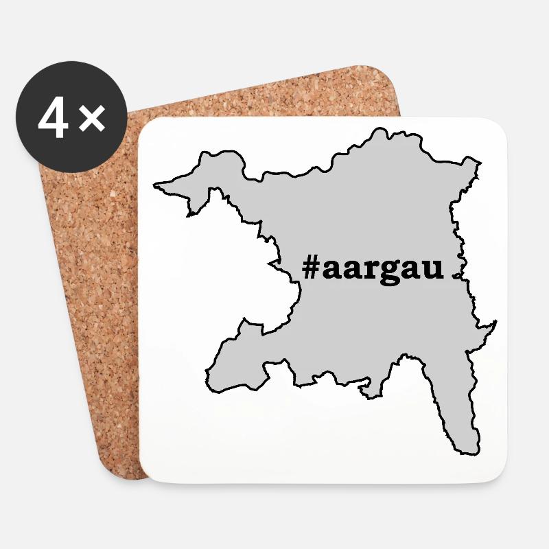 AG Aargau - Untersetzer (4er-Set) - Weiß