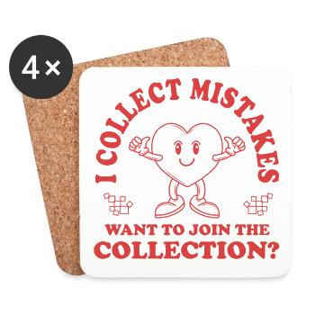 I'm collecting bugs – Do you want to join in? - Coasters (set of 4) - white - Front