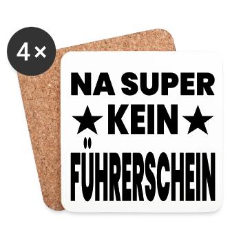 Führerschein - Untersetzer (4er-Set) - Weiß - Vorne