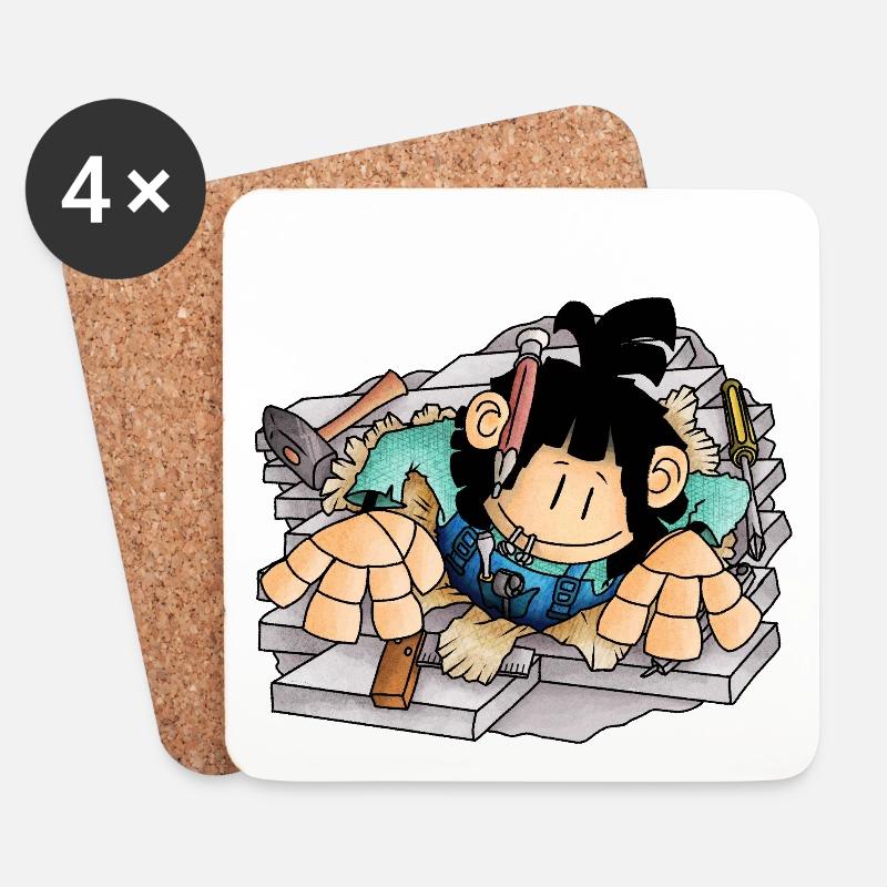 Scott - the unruly hole / - Coasters (set of 4) - white