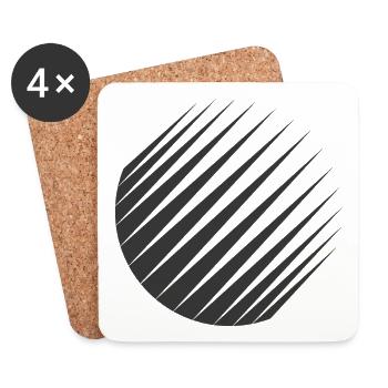 Geo Planet - Coasters (set of 4) - white - Front