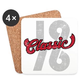 Classic 1976 - Untersetzer (4er-Set) - Weiß - Vorne