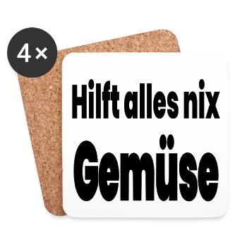 Vegetable - Coasters (set of 4) - white - Front