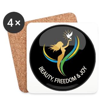 Freedom Beauty & Fun - Coasters (set of 4) - white - Front