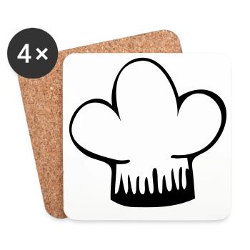 Toque - Coasters (set of 4) - white - Front