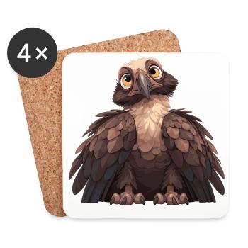 Vulture - Coasters (set of 4) - white - Front