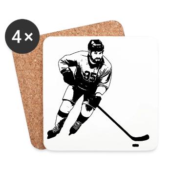 Eishockey - Coasters (set of 4) - white - Front