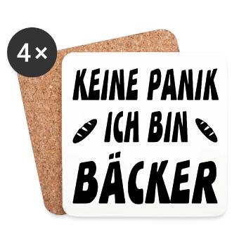 Bäcker - Untersetzer (4er-Set) - Weiß - Vorne