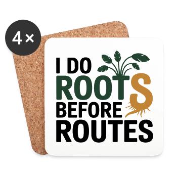 Naturopath I Do Roots Before Routes Professional  - Coasters (set of 4) - white - Front
