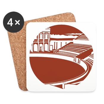 Icon - Gallo-Roman - Coasters (set of 4) - white - Front
