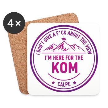 KOM Mountain Stamp Calpe - Dessous de verre (lot de 4) - blanc - Devant