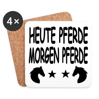 horses - Coasters (set of 4) - white - Front