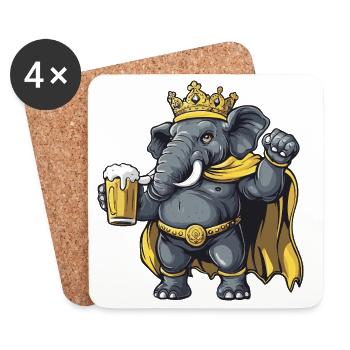 Mammut Beer King - Coasters (set of 4) - white - Front