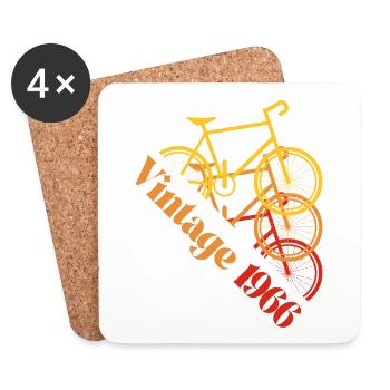 Vintage 1966 - Untersetzer (4er-Set) - Weiß - Vorne