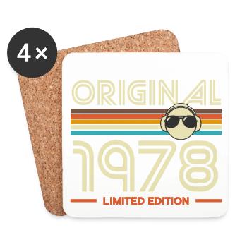 Original 1978 Limited Edition Retro - Coasters (set of 4) - white - Front