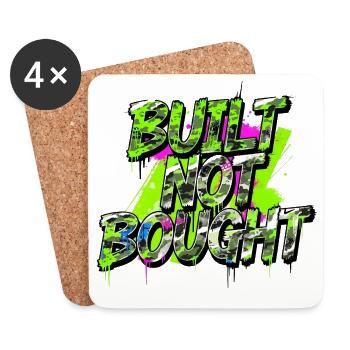 Built Not Bought Tuning Street Camouflage Style - Untersetzer (4er-Set) - Weiß - Vorne