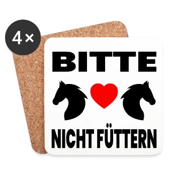 horses - Coasters (set of 4) - white - Front