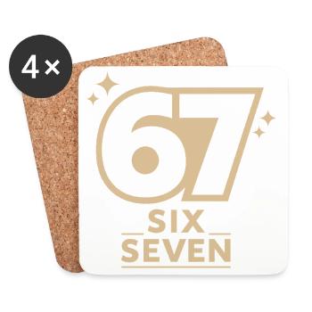 67 - Coasters (set of 4) - white - Front