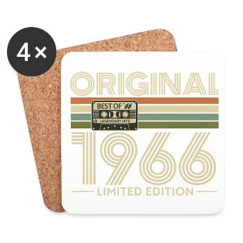 Original 1966 Édition Limitée - Dessous de verre (lot de 4) - blanc - Devant