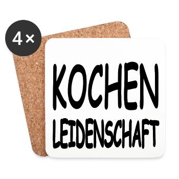 Kochen - Untersetzer (4er-Set) - Weiß - Vorne