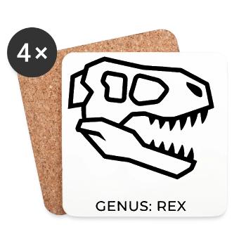 Sspecimen Apex - Dessous de verre (lot de 4) - blanc - Devant