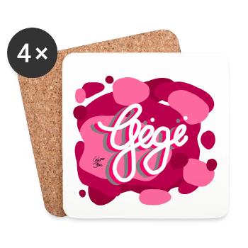 Gigi Power by Calypso and Co. - Coasters (set of 4) - white - Front