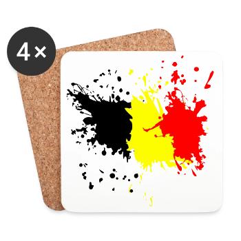 Belgium Splash - Coasters (set of 4) - white - Front