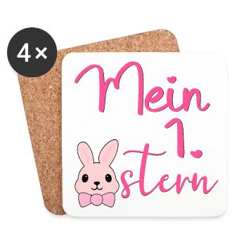 My First Easter Easter Bunny - Coasters (set of 4) - white - Front