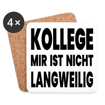 Kollege - Untersetzer (4er-Set) - Weiß - Vorne