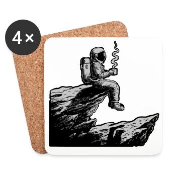Astronaut Café Espace Falaise - Coasters (set of 4) - white - Front