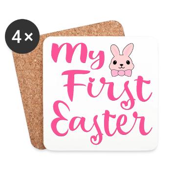 My First Easter Rabbit - Coasters (set of 4) - white - Front