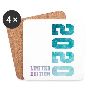 2020 Limited Edition 6 Years Anniversary - Coasters (set of 4) - white - Front