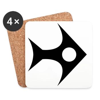 Grafish - Coasters (set of 4) - white - Front