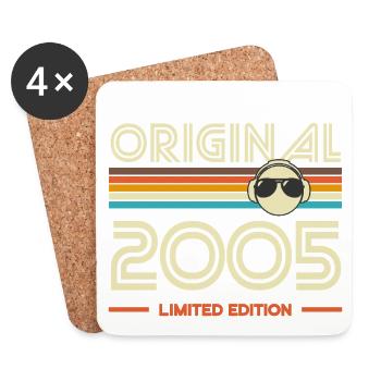 Original 2005 Limited Edition Retro - Coasters (set of 4) - white - Front