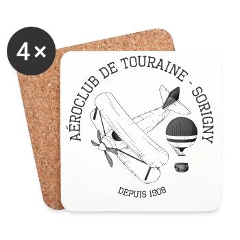 Aero Club Touraine - Untersetzer (4er-Set) - Weiß - Vorne