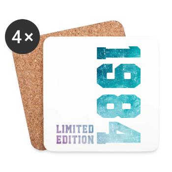 1984 Limited Edition 42 Years Anniversary - Coasters (set of 4) - white - Front