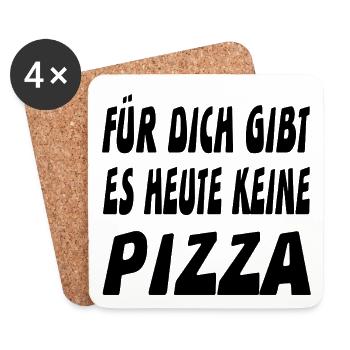 Pizza - Untersetzer (4er-Set) - Weiß - Vorne