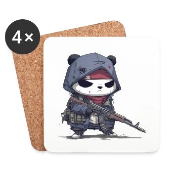 Panda Gang - Coasters (set of 4) - white - Front