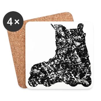 MB Stunt Inline Skate - Coasters (set of 4) - white - Front