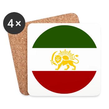 Free Iran - Coasters (set of 4) - white - Front