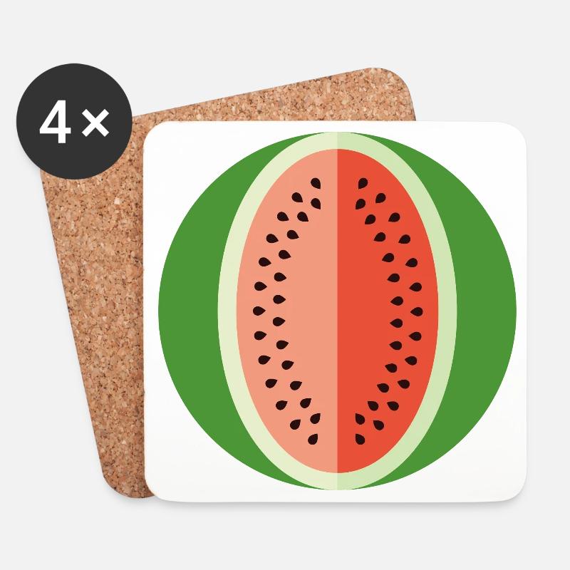 watermelon - Untersetzer (4er-Set) - Weiß
