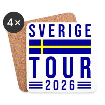 Sverige Tour 2026 - Untersetzer (4er-Set) - Weiß - Vorne