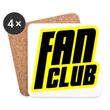 Fan Club - Dessous de verre (lot de 4) - blanc - Devant