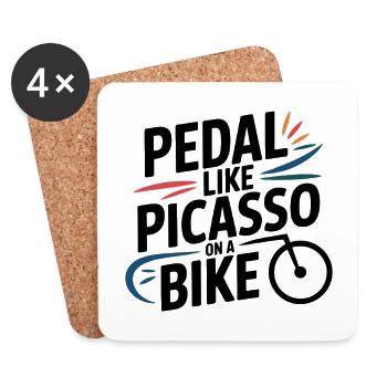 Artistic Cycling Bike Professional  - Coasters (set of 4) - white - Front