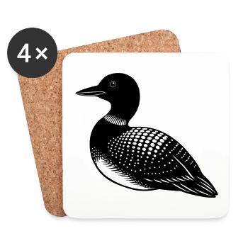 Loon - Coasters (set of 4) - white - Front