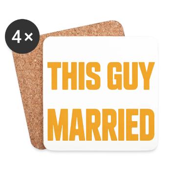 This Guy Is Getting Married - Coasters (set of 4) - white - Front