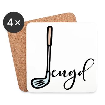Jugendgolfer Jugend - Untersetzer (4er-Set) - Weiß - Vorne